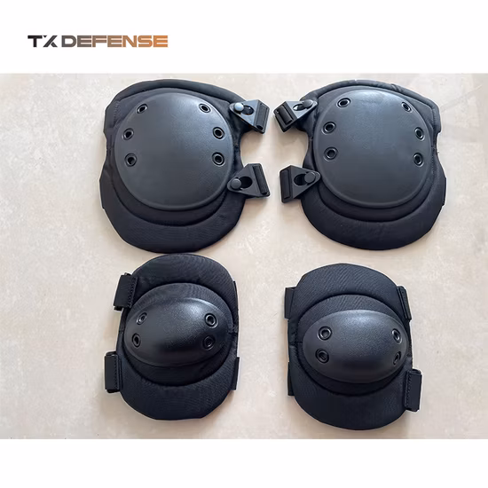 Genouillère et coudière tactiques noires, nouvelles